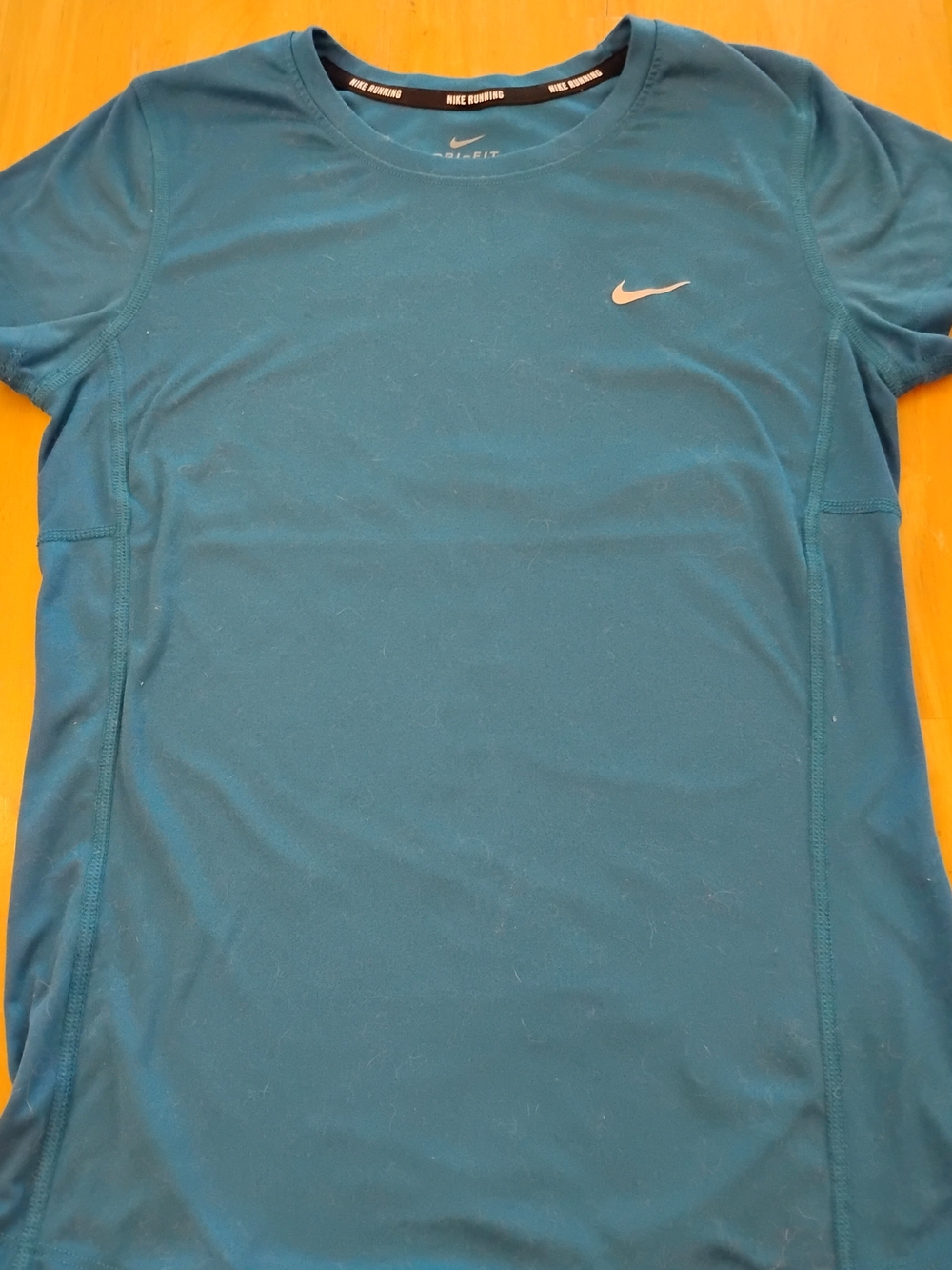 Nike Teal Short Sleeve Dri-FIT Training Tee with White Swoosh